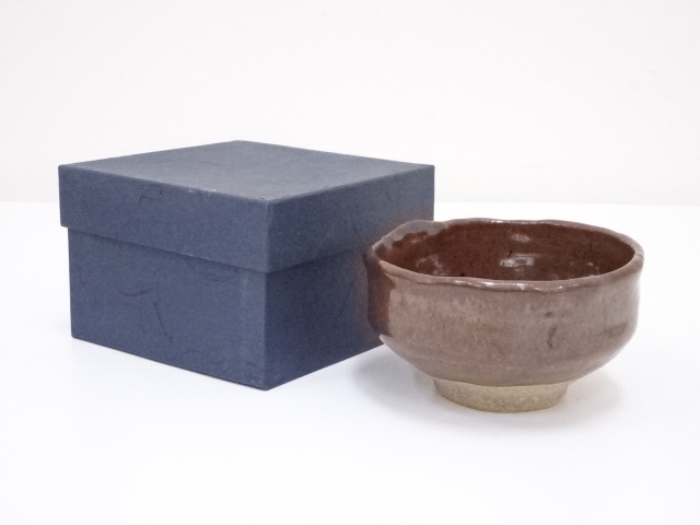 JAPANESE TEA CEREMONY / TEA BOWL CHAWAN / IRON GLAZE 